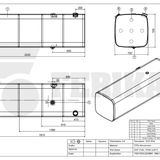 Kuro bakas DAF 995L 700x700x2220 - 1949917, 1673122
